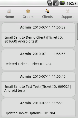 Activity Log