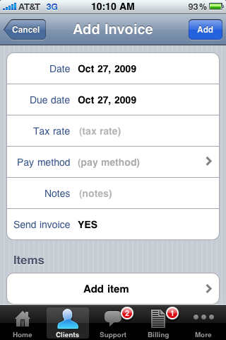 Create Invoice