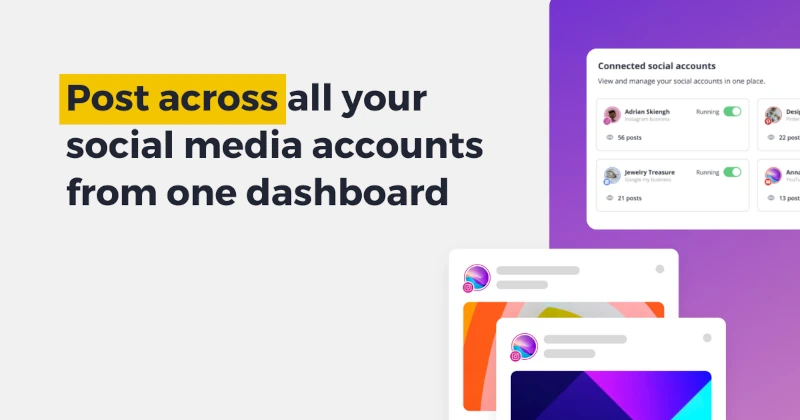 SocialBee Email Banner: Post across all social media
