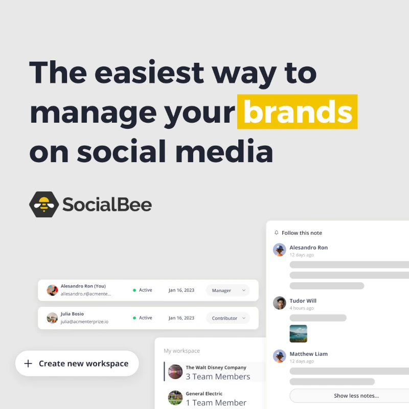 SocialBee Post Image: The easiest way to manage your brands on social media