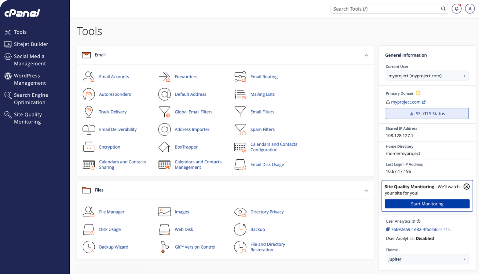 cPanel Hosting Experience